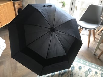 Black golf umbrella