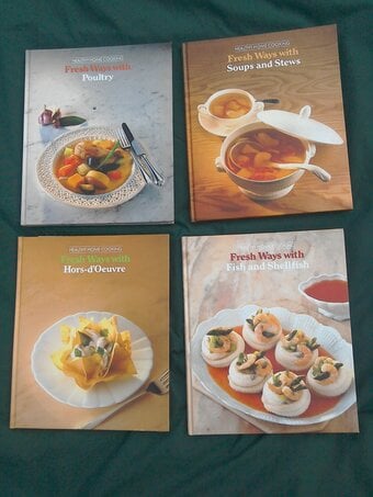 Healthy Home Cooking Books x4, (Time Life Books).