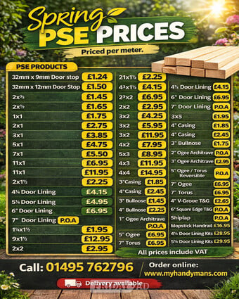 Spring PSE Price List