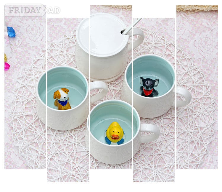 Cute Animal Design Ceramic Mug  in Ipswich