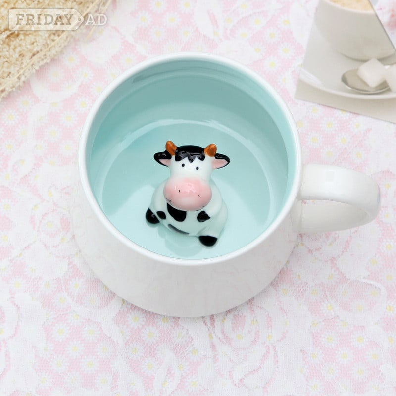 Cute Animal Design Ceramic Mug  - Antiques & Collectables in Ipswich