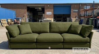 Daals Lutyens Moss Green 3 Seater Sofa with Matching Coushions