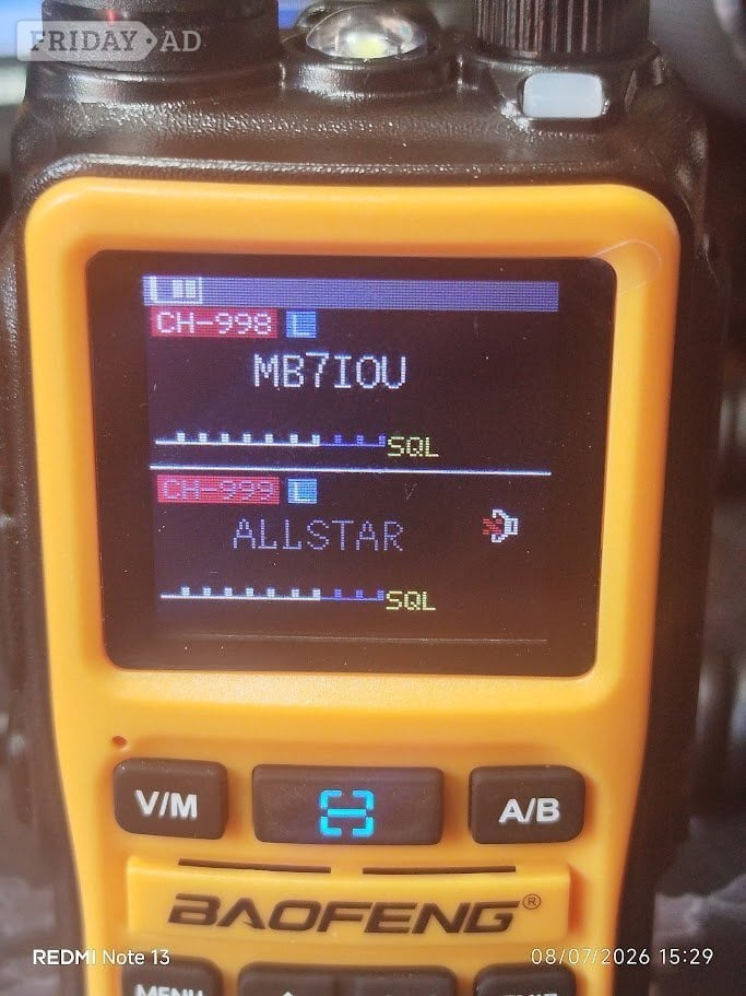 Steyning ORANGE BAOFENG UV-5R MINI Hand held Transceiver VHF & UHF