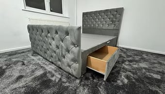 DOUBLE - MILANO divan 4 drawers Floor standing Hb & Footboard