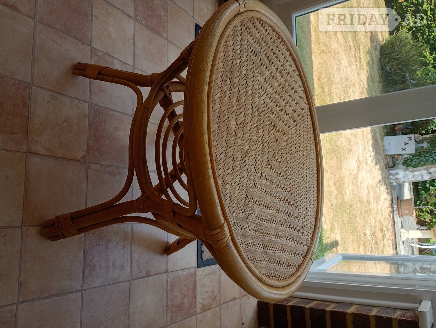 Conservatory coffee table wicker/cane