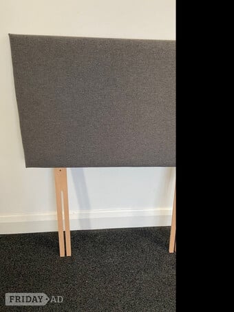 New unused Grey headboard for single bed or diwan