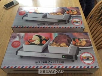 2 x cordless hot plates
