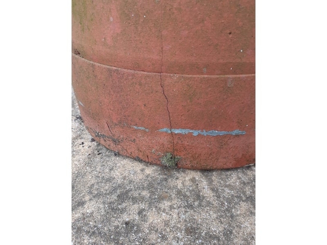 Peacehaven terracotta chimney pot  stops down draft
