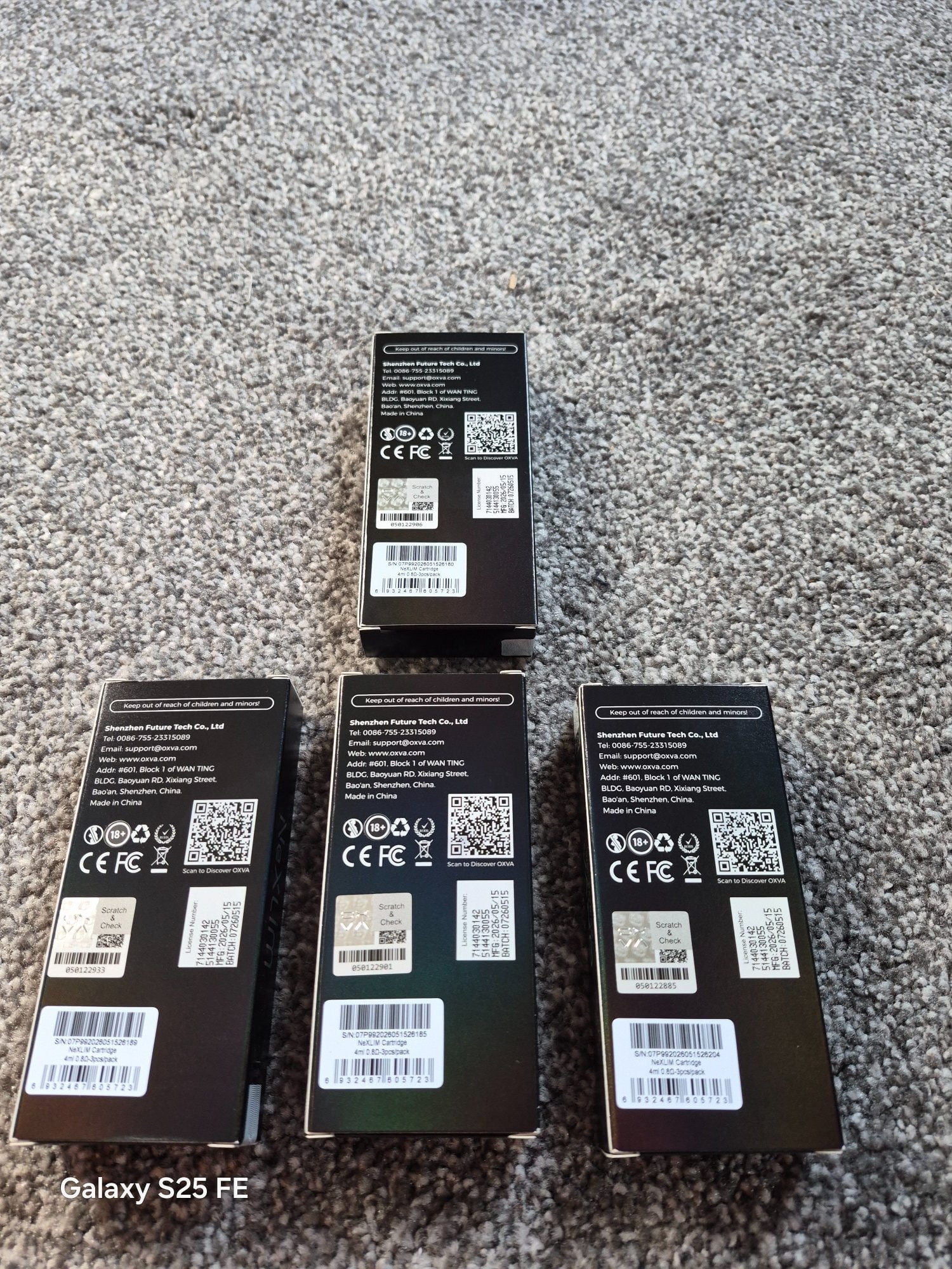 Oxva nexlim 4ml.8omh pods x4