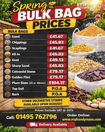 Spring Bulk Bag Price List