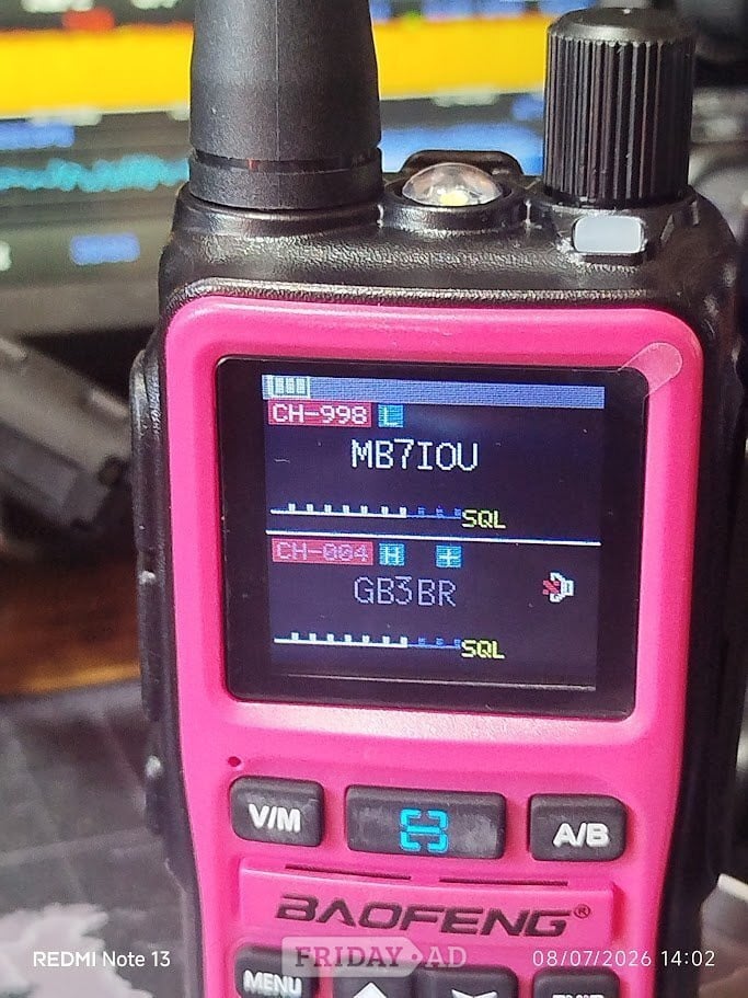 Steyning PINK BAOFENG UV-5R MINI Hand held Transceiver VHF & UHF