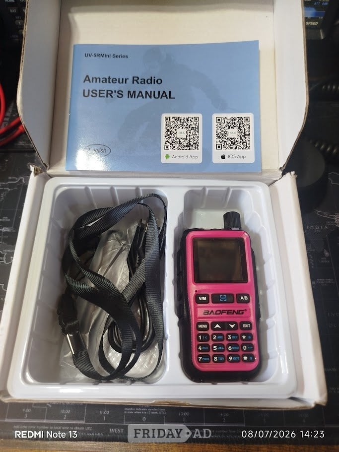 PINK BAOFENG UV-5R MINI Hand held Transceiver VHF & UHF - Hobbies & Leisure in Steyning