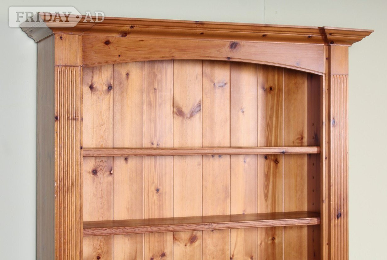 Hailsham Nationwide Delivery - Large Antique Style Pine Bookcase