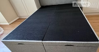 DIVAN OTTOMAN BED WITH 20 INCH HEADBOARD - SINGLE