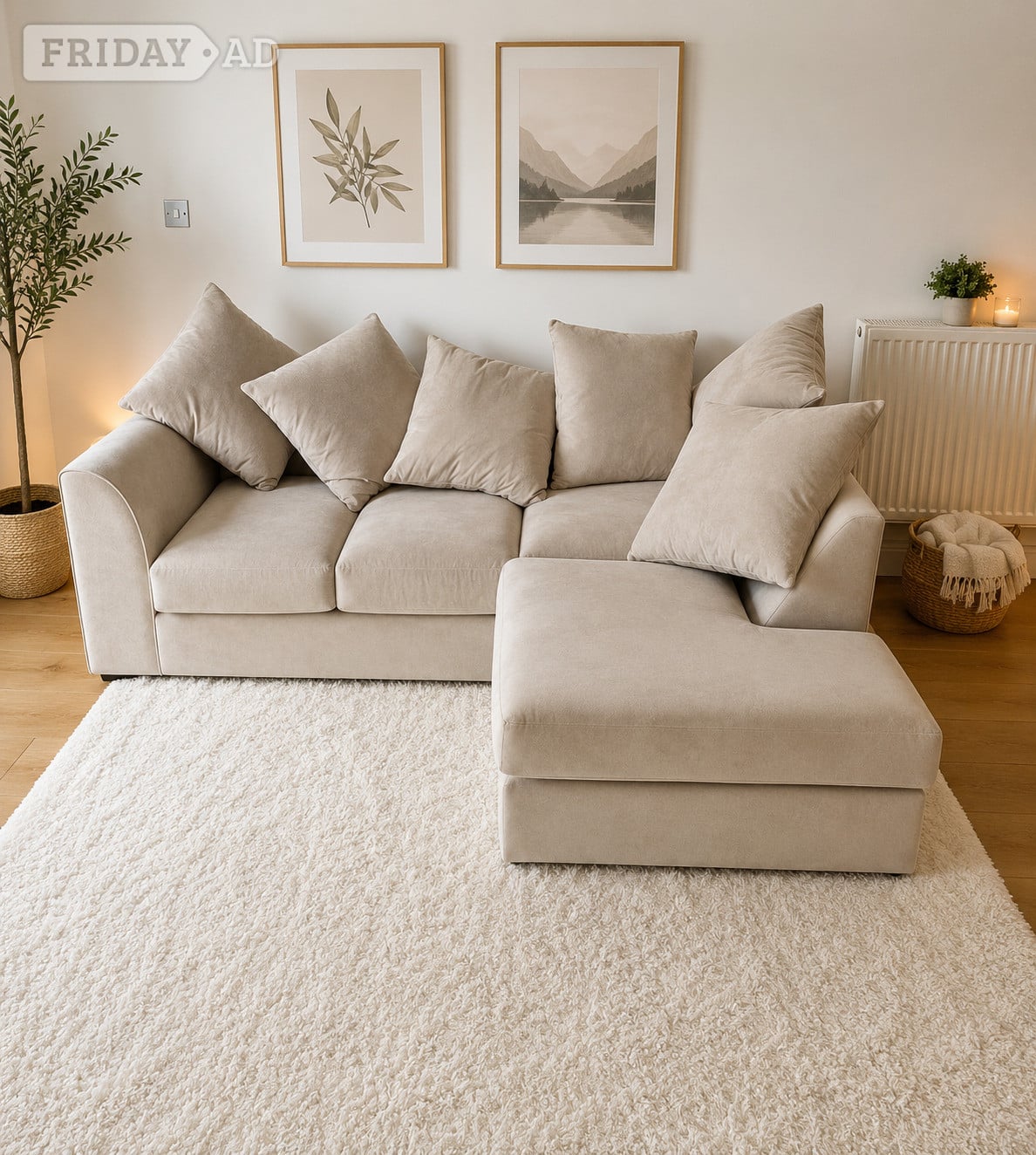 Cream Corner Sofa | Brand New | Coventry | Fast Delivery🚚 in Coventry