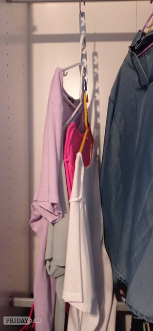 8 metal space saving hangers see discription