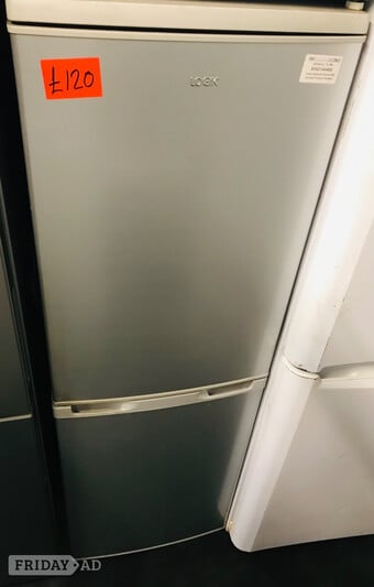 Logik Silver fridge freezer in exc Condition 