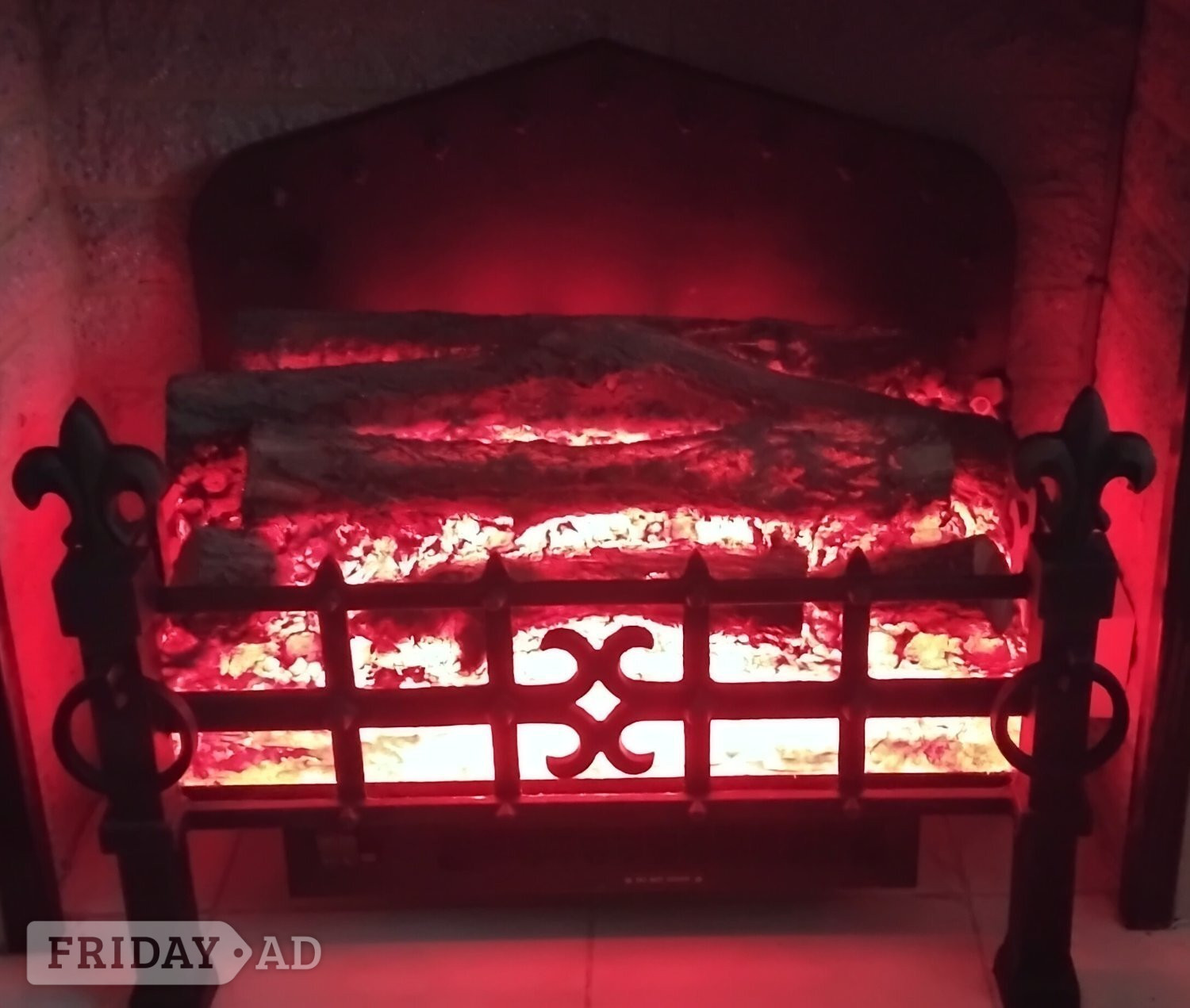 Sunhouse Electric Wrought Iron Fire, Excellent Condition in Maidstone