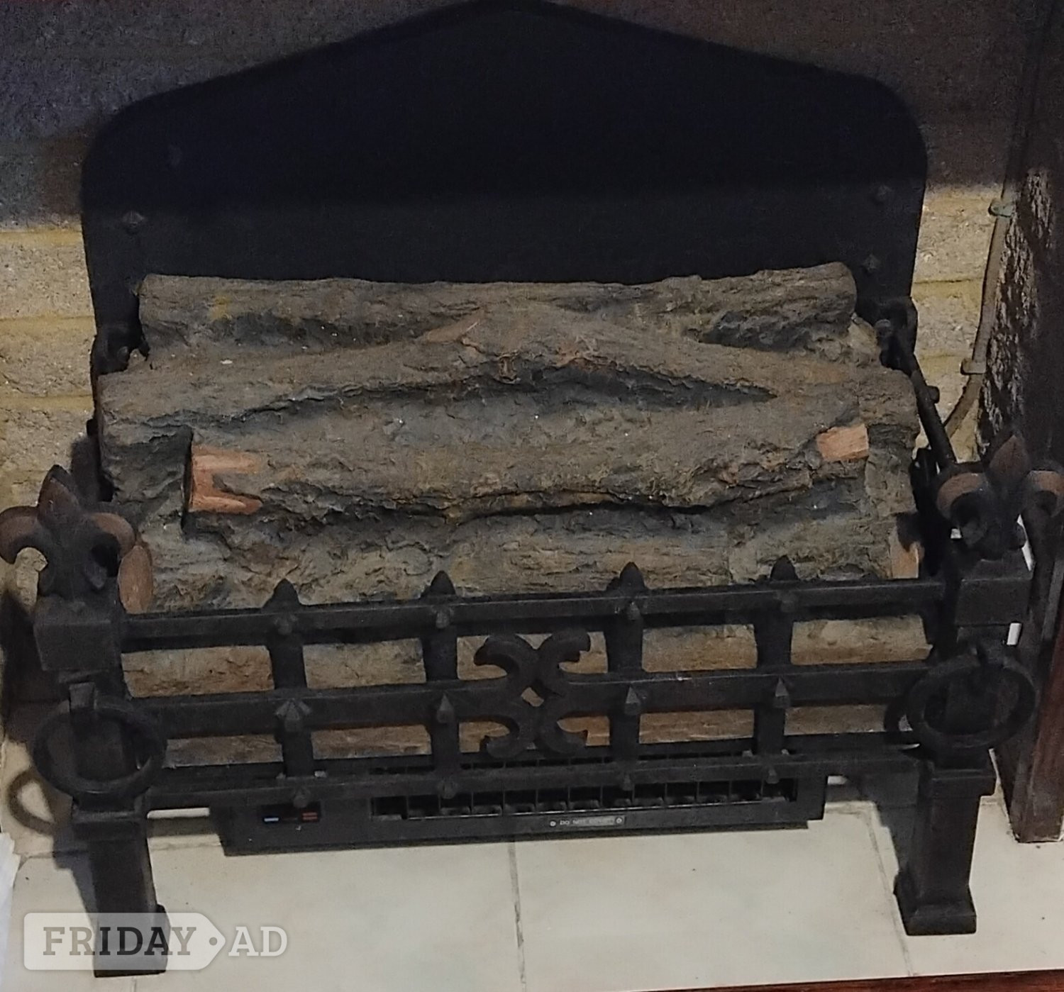 Sunhouse Electric Wrought Iron Fire, Excellent Condition
