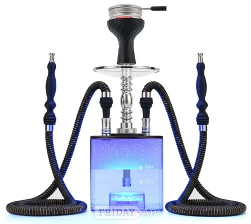 Kitosun  Cube  Shisha includes 2 pipes & Remote LED Light  in Brighton