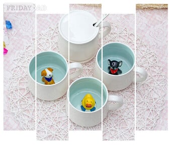 Cute Animal Design Ceramic Mug 
