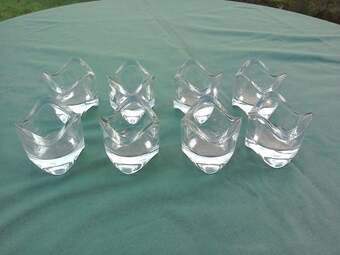 Tealight Holders x8, Glass.