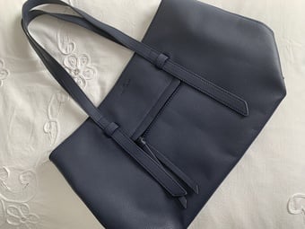 HANDBAG - LARGE, NAVY BLUE, NEW