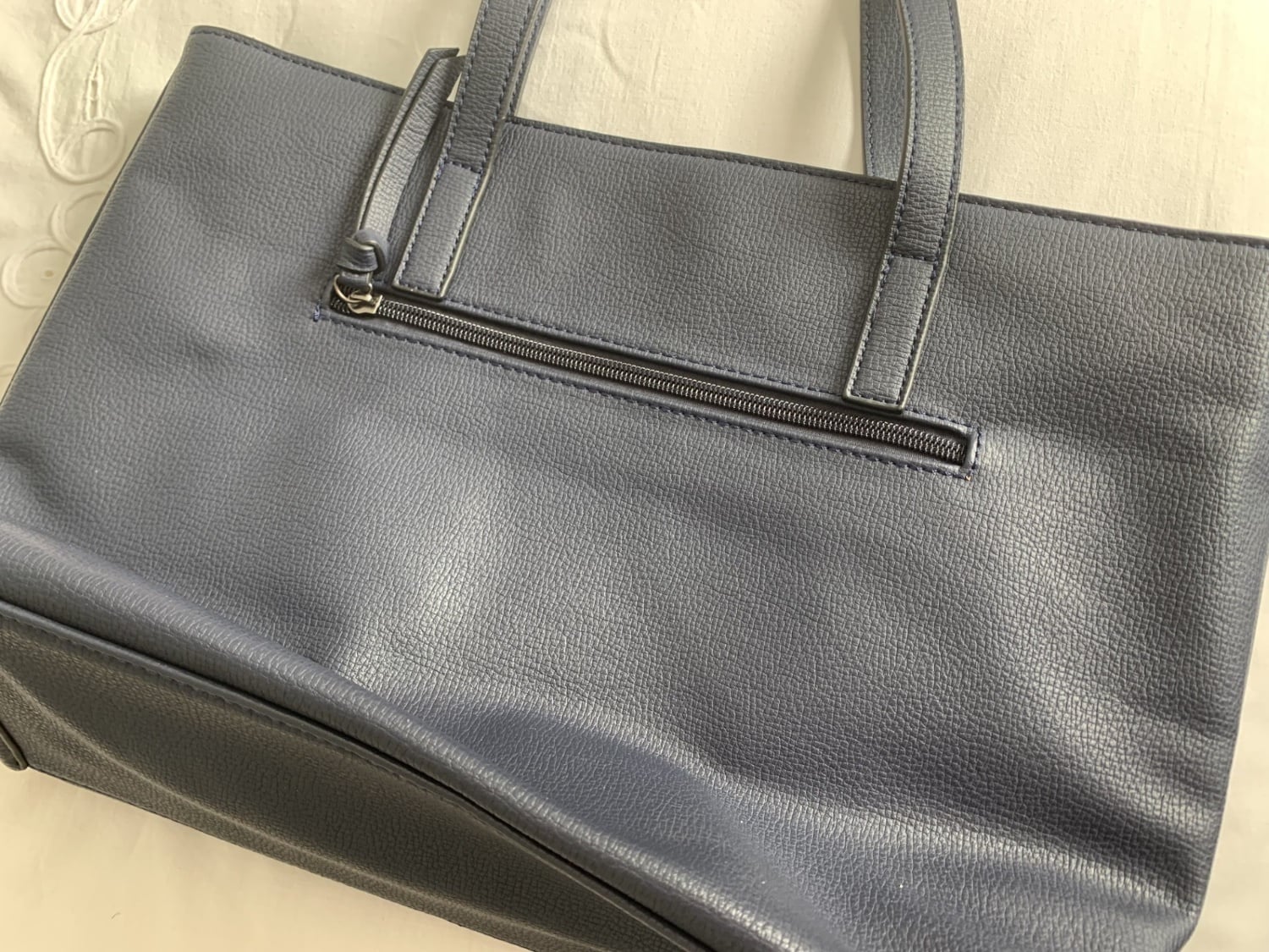 HANDBAG - LARGE, NAVY BLUE, NEW