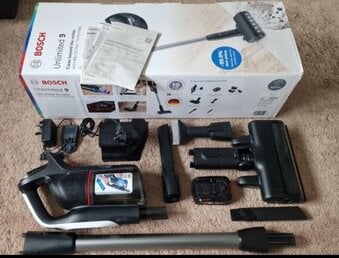 Bosch Unlimited 9 cordless vacuum, as new, boxed