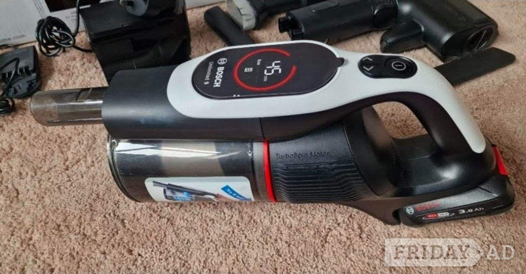 Worthing Bosch Unlimited 9 cordless vacuum, as new, boxed