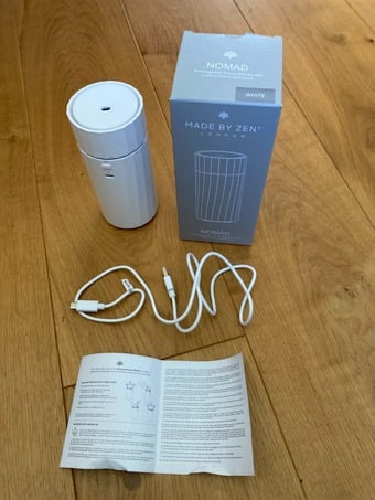 Zen Nomad Rechargeable Aroma Diffuser in White
