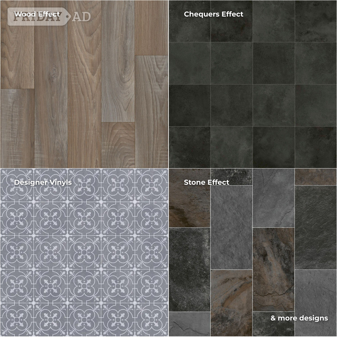 Vinyl Flooring Various Styles and Effects Available From £ 6.99