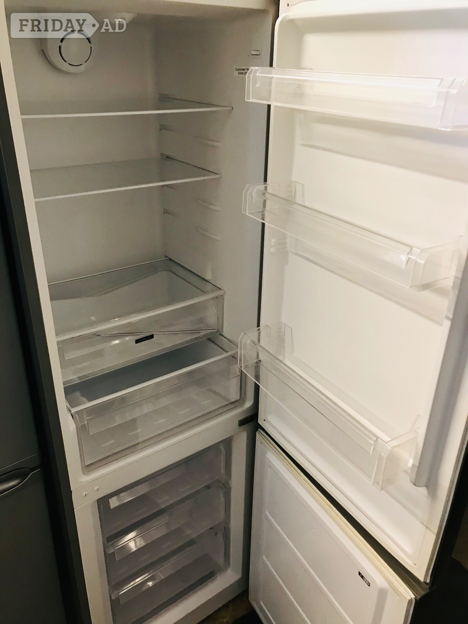 Bush silver colour big size fridge freezer 