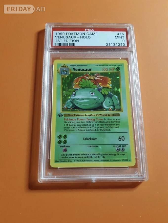 Pokemon 1st edition base set psa 9 