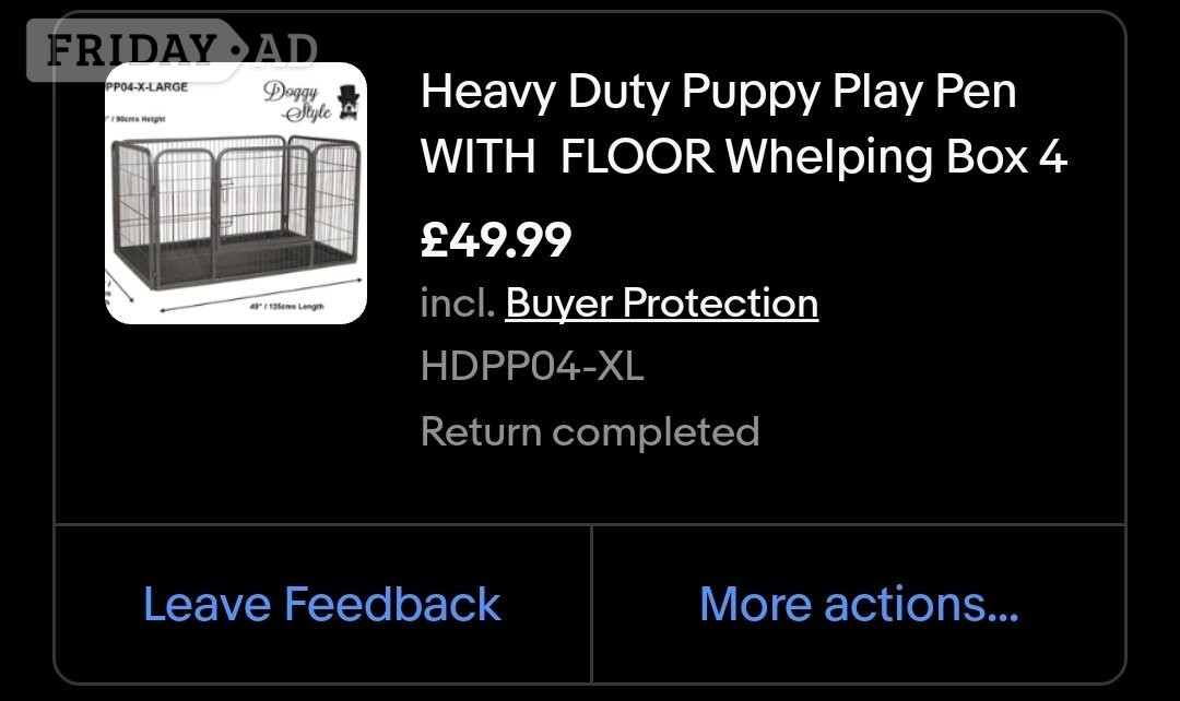 Open top play pen for pets in Brighton