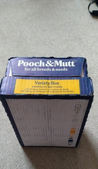 Pooch & Mutt Tinned Dog Food - x12 375g Tins - Variety Box