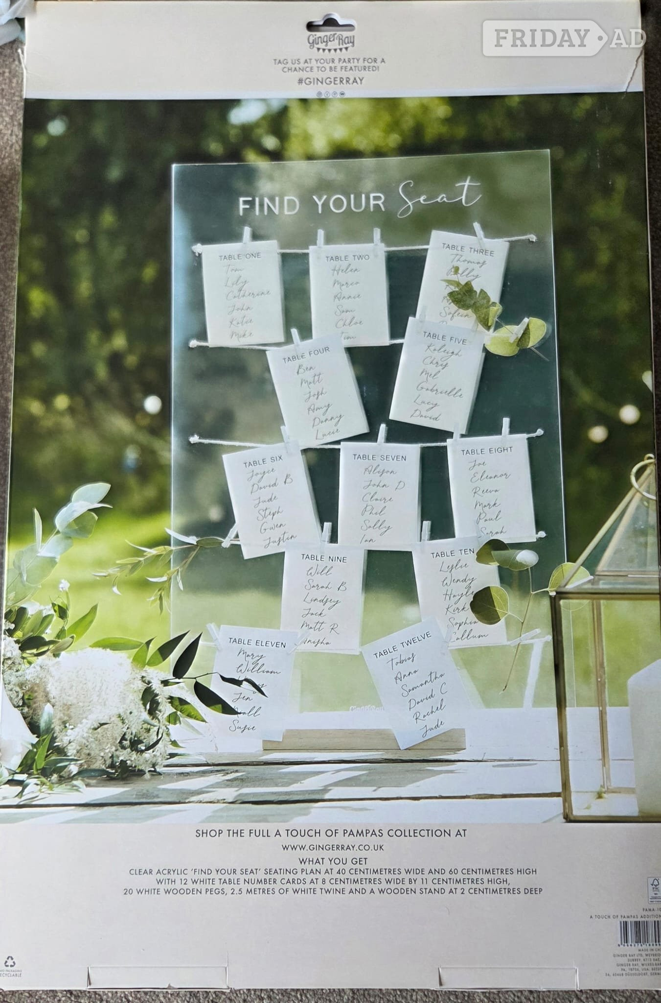 Wedding Bundle, card box, seat numbers, artificial flowers & more