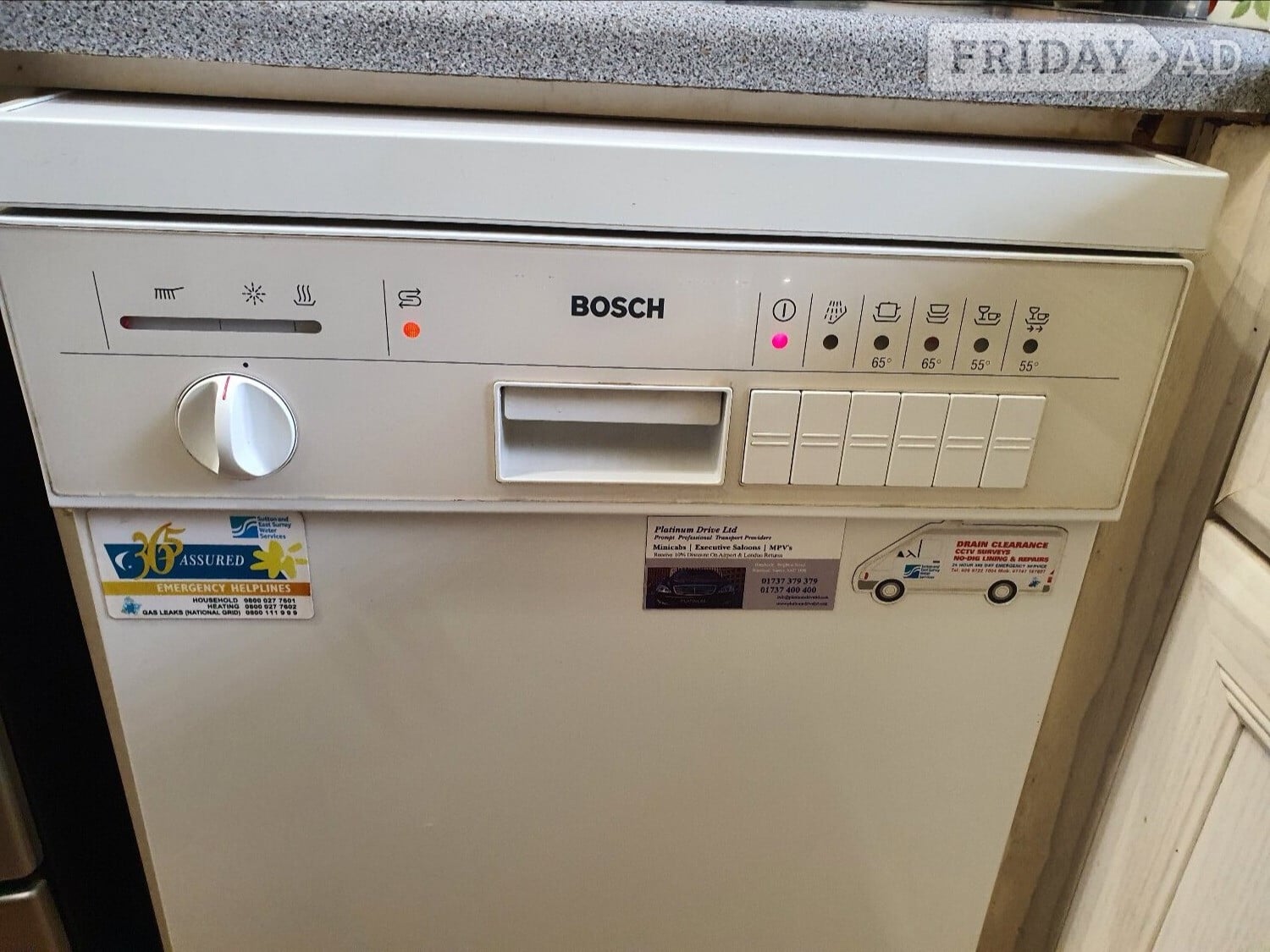 Bosch Slimline White Dishwasher SPS5462GB/19