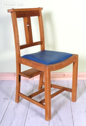 Delivery options - Vintage Retro Chapel Church Chair With Prayer 