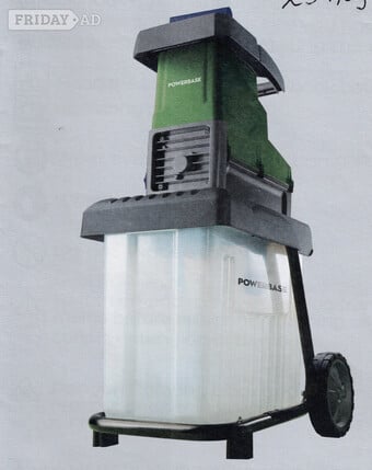 Powerbase 2800W  Garden Shredder little used 4years old