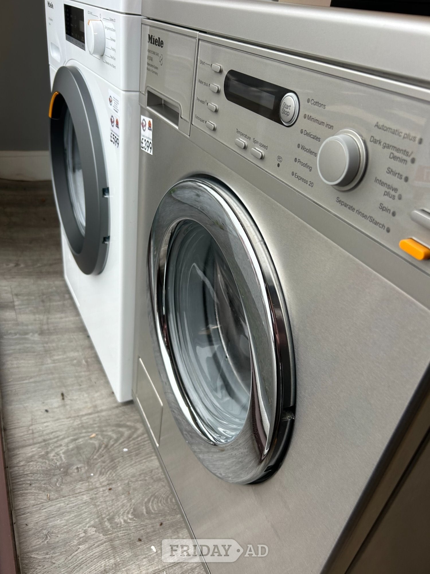 MIELE STAINLESS STEEL 7KG WASHING MACHINE