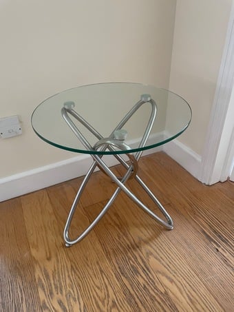 Round Glass side table