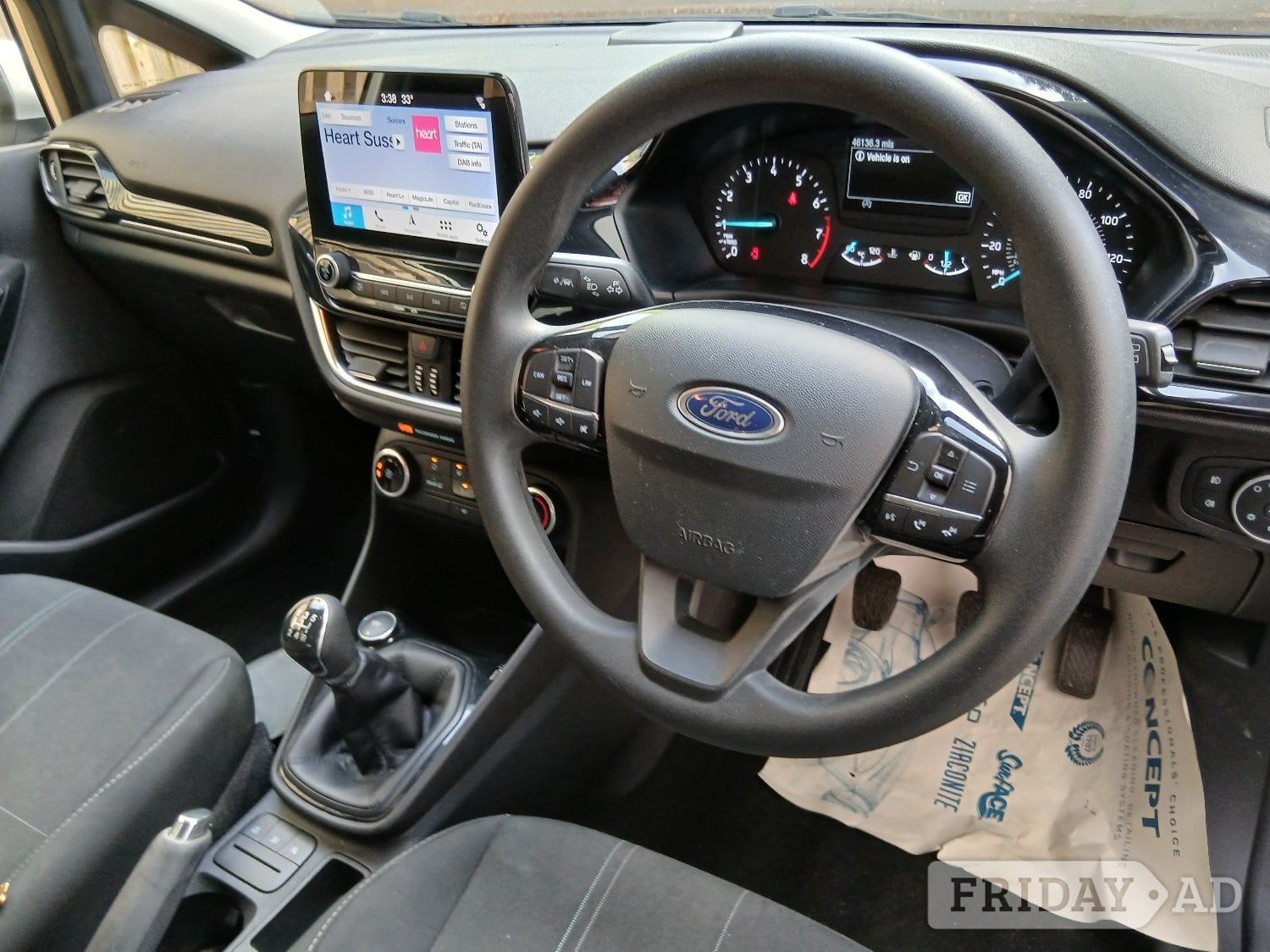 2019 ford fiesta 1.1 trend with only 46,000 miles comes with a fs in Crowborough