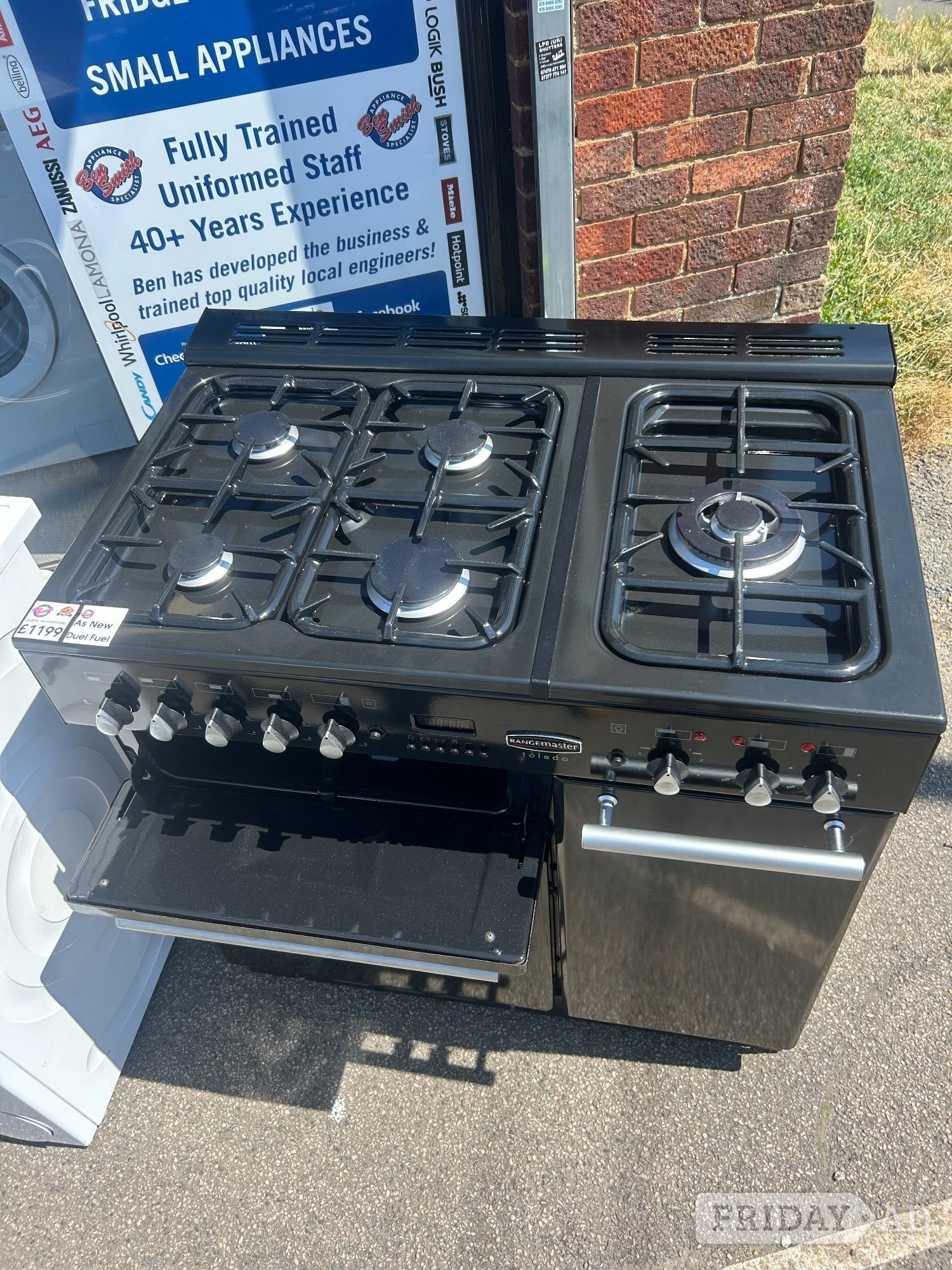 RANGEMASTER 90 DUEL FUEL COOKER - Home Appliances in St. Leonards-On-Sea