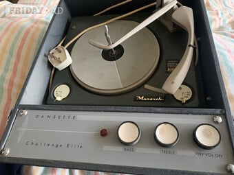 Vintage 1960s Dansette Record Player