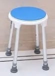Swivel shower stool