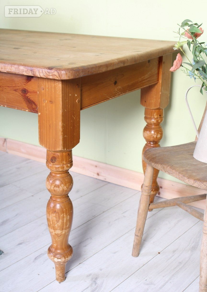 Hailsham Delivery Options - Huge Old Rustic Farmhouse Pine Table 