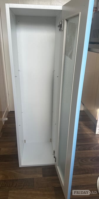 109cm tall unit: 33cm wide, 34cm deep