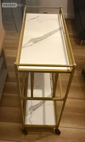 Gold Bar Cart Drinks Trolley – Great Condition