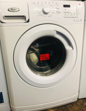 Whirlpool 9KG load A+ energy rated with 1200 spin speed